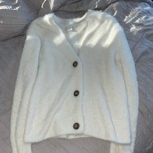H&M white cardigan size small